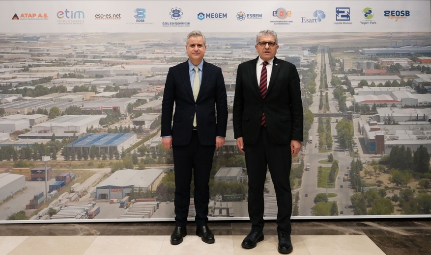 AK Parti Genel Başkan Yardımcısı Yalçın'dan EOSB Başkanı Küpeli'ye ziyaret