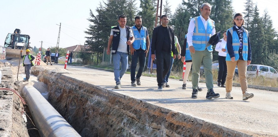 Başkan Ayşe Ünlüce ESKİ'nin altyapı çalışmalarını yerinde inceledi