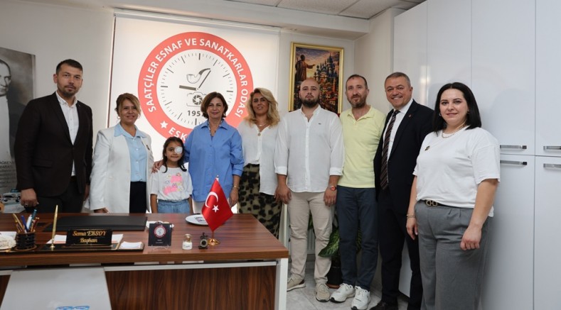Başkan Ünlüce'nin esnaf odalarına ziyaretleri devam ediyor