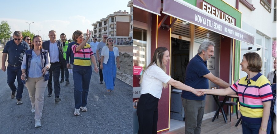 Başkan Ünlüce yol yapım çalışmalarını inceledi