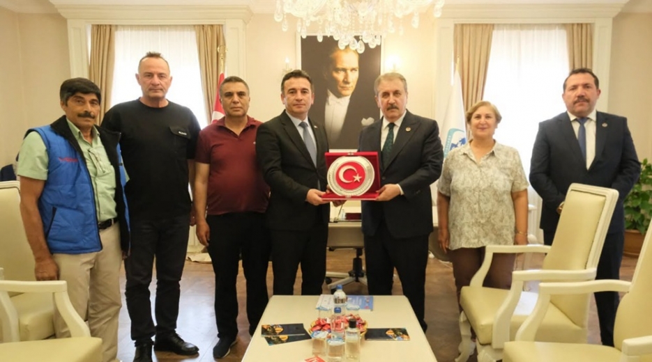 BBP Genel Başkanı Mustafa Destici'den Başkan Dökmeci’ye ziyaret