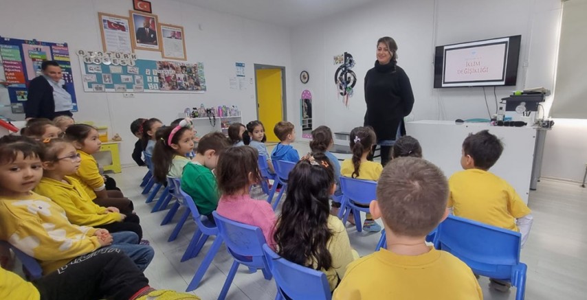Çocuklara iklim ve çevre bilinci aşılanıyor