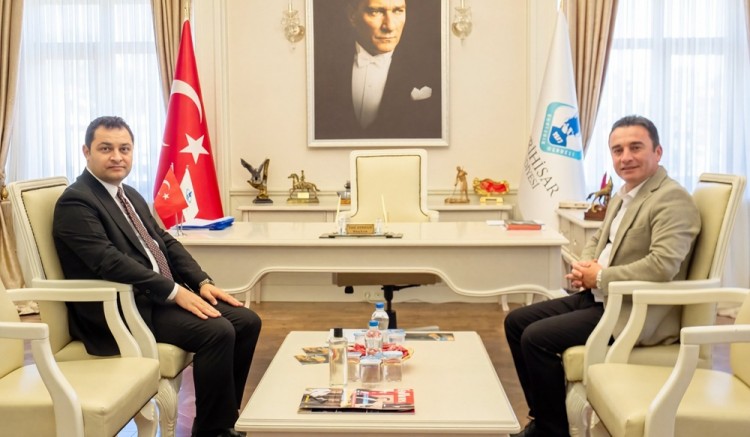 Kaymakam Temel'den Başkan Habil Dökmeci'ye ziyaret