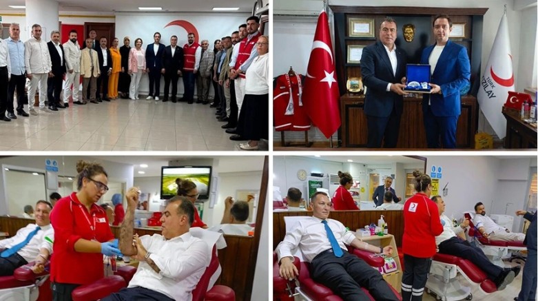 MHP'den milli duruş: Kızılay'ı ziyaret edip kan bağışında bulundular