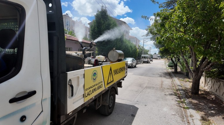 Odunpazarı Belediyesi ilaçlama çalışmaları aralıksız devam ediyor
