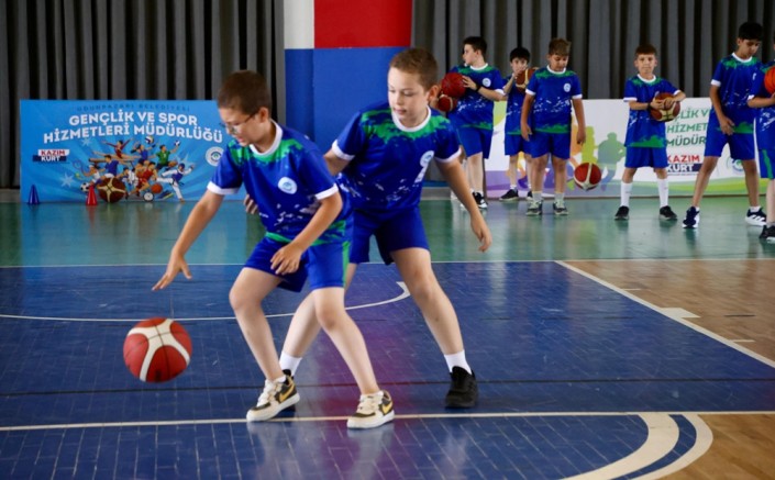 Odunpazarı Belediyesi’nden çocuklara basketbol dolu yaz