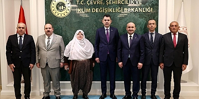 Albayrak, ilçe belediye başkanları ile Bakan Kurum'u ziyaret etti
