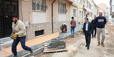 Başkan Ataç Işıklar ve Şeker mahallelerindeki üst yapı çalışmalarını inceledi