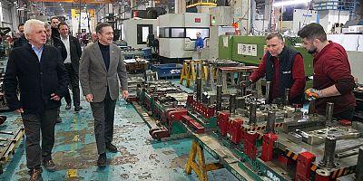 Başkan Ataç'tan tasarım ödülü kazanan firmaya ziyaret