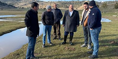 Başkan Hamamcı su kaynaklarını yerinde inceledi