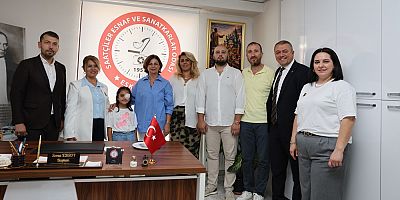 Başkan Ünlüce'nin esnaf odalarına ziyaretleri devam ediyor