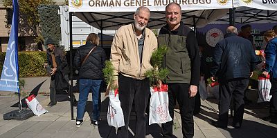 Cumhuriyetin 102. Yılı Anısına Eskişehir'de 1102 Karaçam Fidanı Dağıtıldı