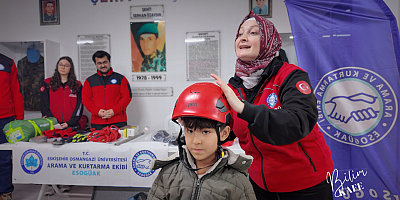 ESOGÜ'deh okullarda deprem ve yangın eğitimleri