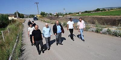 Hamamcı Sarısu Deresi temizleme çalışmasını yerinde inceledi