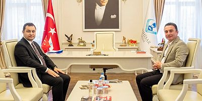 Kaymakam Temel'den Başkan Habil Dökmeci'ye ziyaret