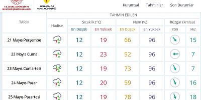 Meteorolojiye göre Eskişehir'de 5 gün daha yağış var, muhtemelen bayramda da!