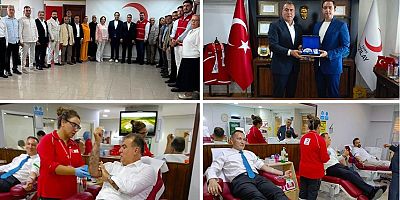 MHP'den milli duruş: Kızılay'ı ziyaret edip kan bağışında bulundular