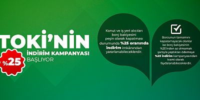 TOKİ'nin indirim kampanyası 22 Eylül'de başlayacak
