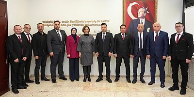 Yeni seçilen başkanlardan Başkan Ünlüce'ye ziyaret