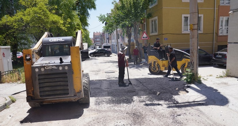 Tepebaşı Belediyesi üstyapı çalışmalarına devam ediyor