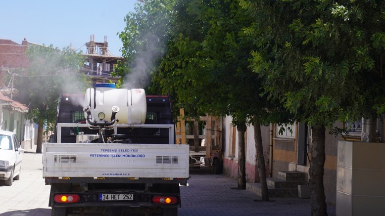 Tepebaşı haşerata karşı ilaçlamalara tüm hızıyla devam ediyor