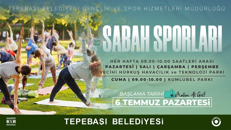 Tepebaşı'nda  Sabah Sporu tekrar başlıyor
