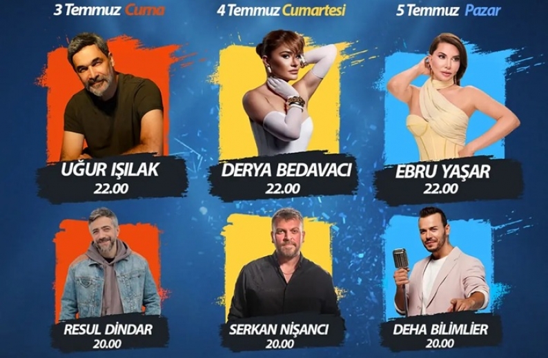 Uluslararası Nasreddin Hoca Kültür ve Sanat Festivali'nde yıldızlar geçidi