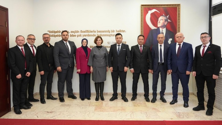 Yeni seçilen başkanlardan Başkan Ünlüce'ye ziyaret